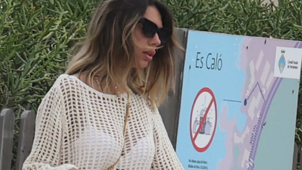 Alejandra Rubio, en Ibiza.