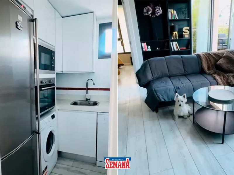 Cocina y salón de Víctor Sandoval.