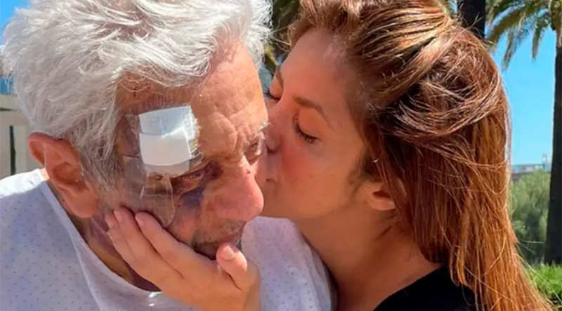 Shakira con su padre, en una foto de archivo.