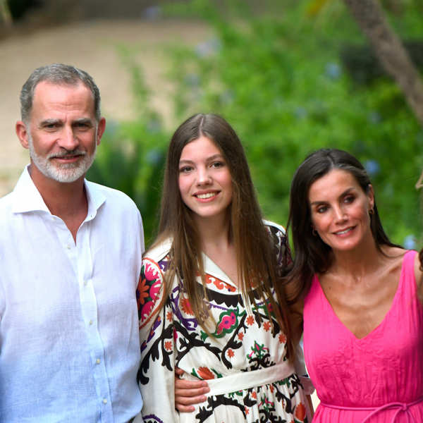 Familia Real española en su posado de verano.