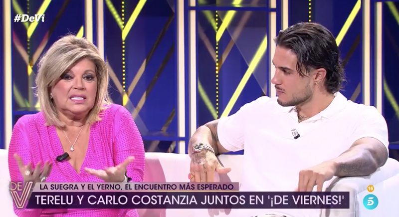 Terelu Campos y Carlo Costanzia en '¡De viernes!'