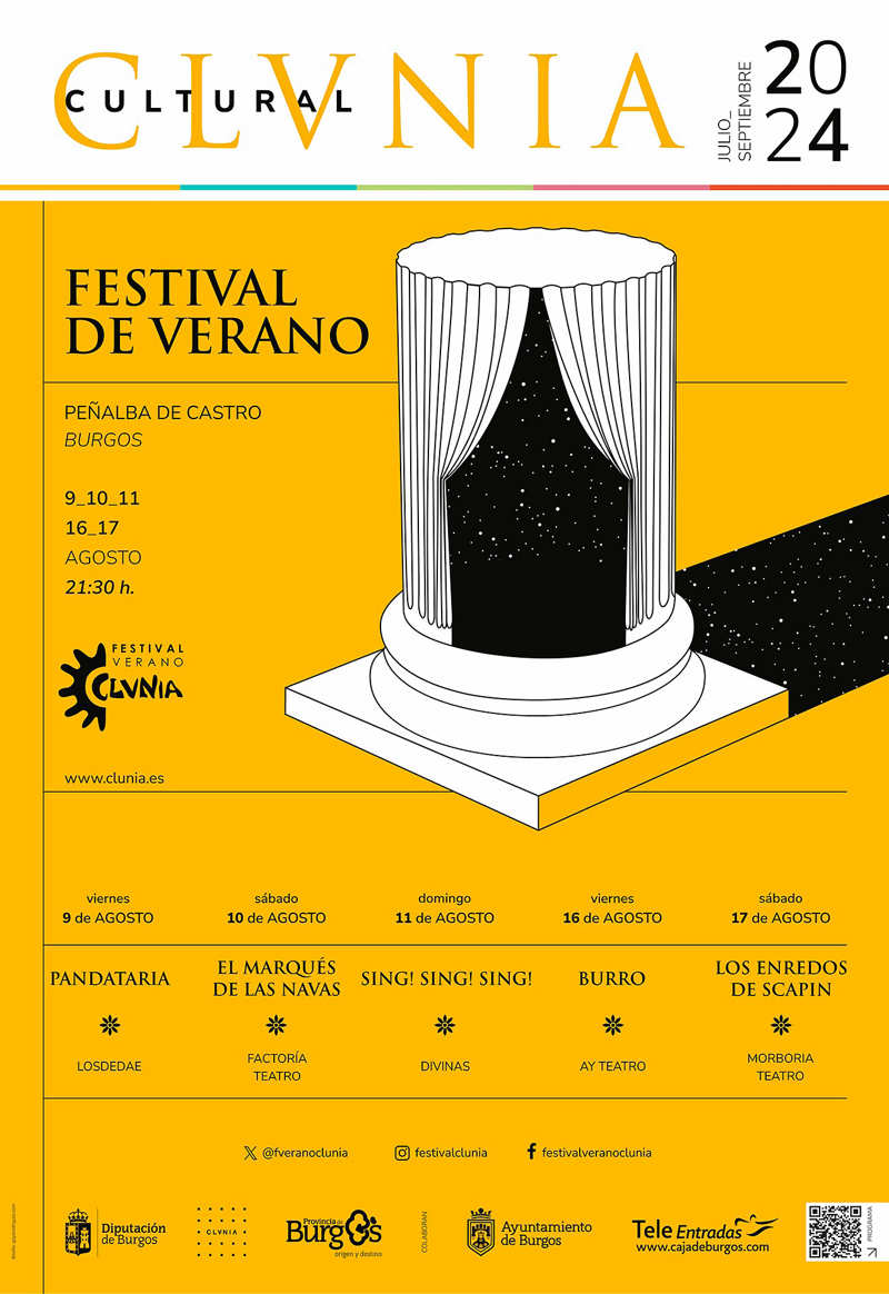 Cartel del Festival de Verano de Clunia