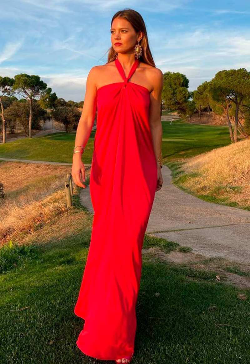 vestido rojo isabelle Junot