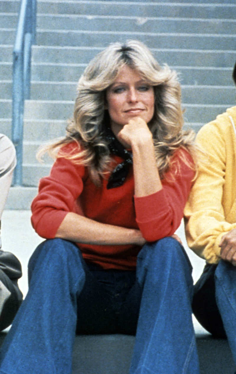 Farrah Fawcett y su flequillo waft