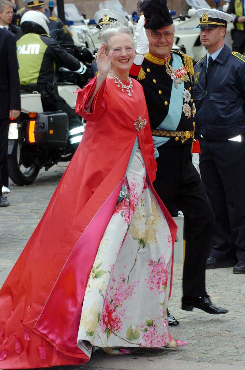 Margarita de Dinamarca y su marido Enrique en la boda de su hijo, Federico X