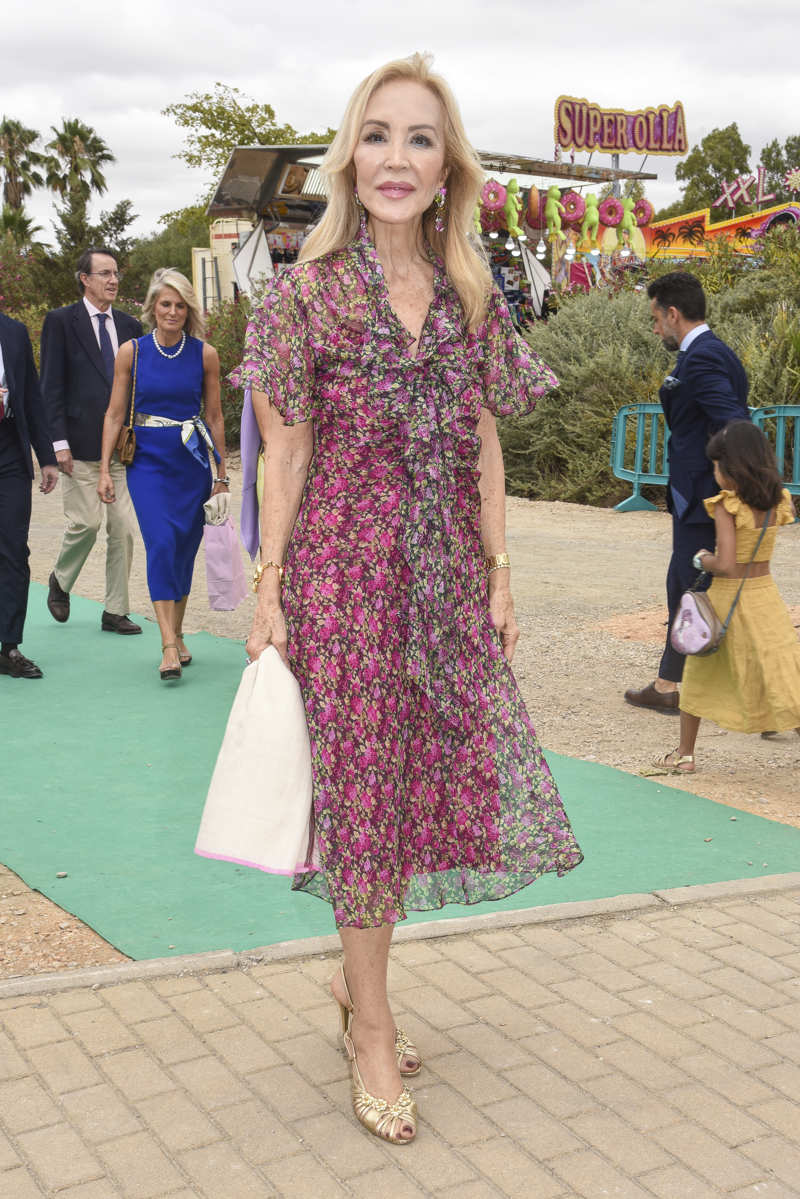 Carmen Lomana en la fiesta de 'El Turronero'. 