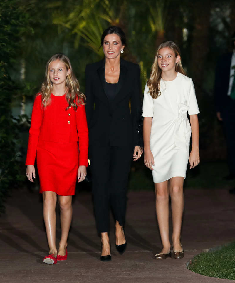 Letizia, con sus hijas en los Premios princesa de Girona 2019