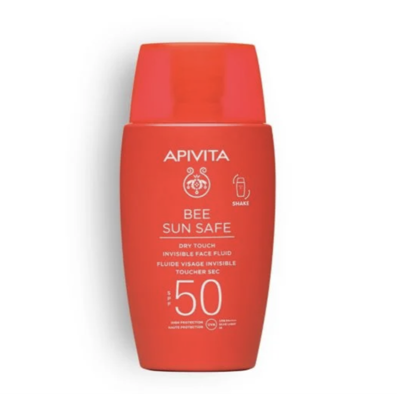 Fluido Facial Invisible Toque Seco SPF 50 de Apivita 21,90 euros