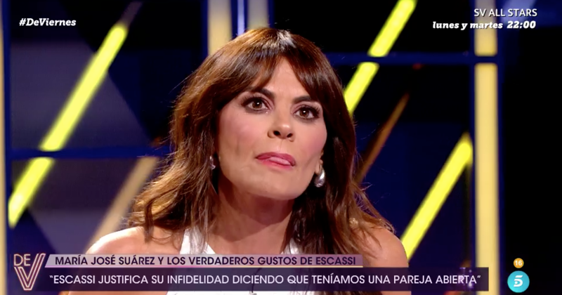 María José Suárez en '¡De Viernes!' hablando de su relación con Escassi