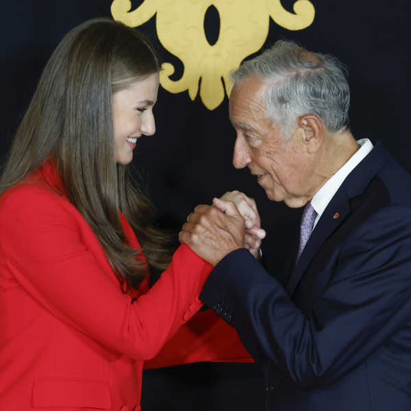 La Princesa Leonor durante su primer viaje al extranjero. 