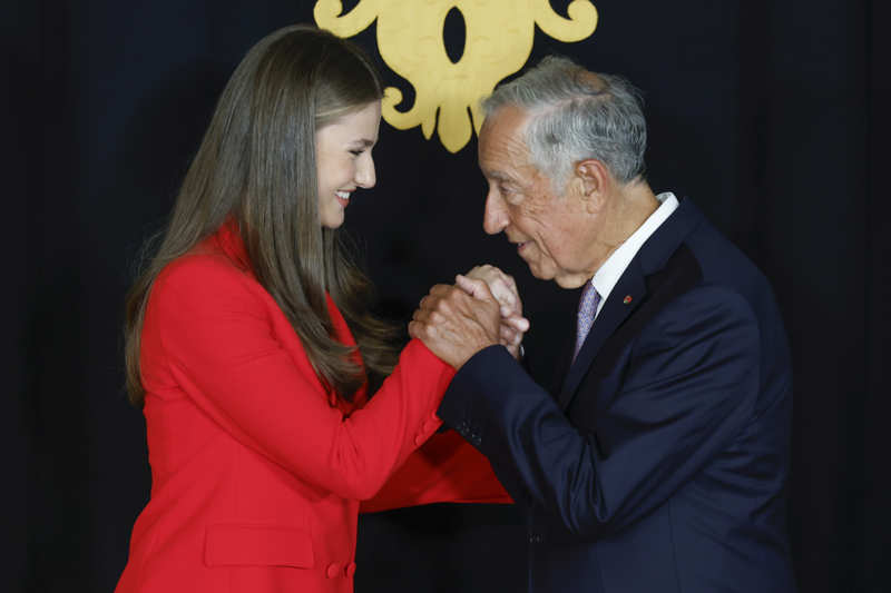 La Princesa Leonor durante su primer viaje al extranjero. 