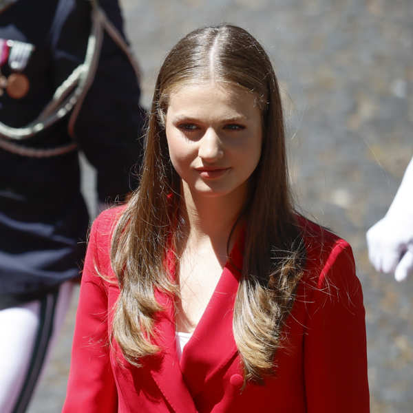 La Princesa Leonor en su primer viaje oficial a Portugal. 