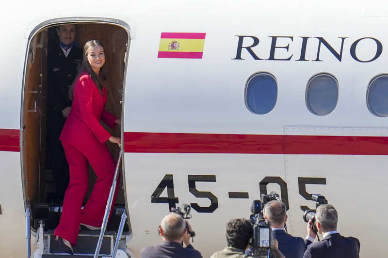 La Princesa Leonor, en su primer viaje oficial fuera de España.