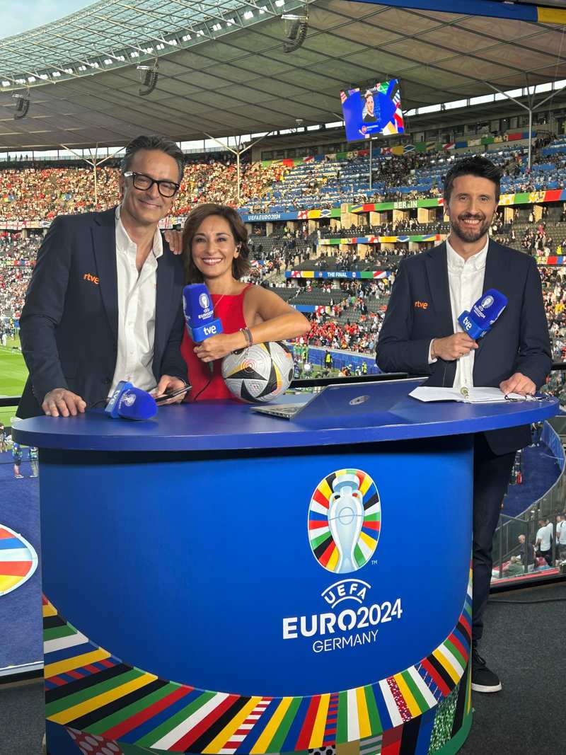 Adela González en la final de la Eurocopa