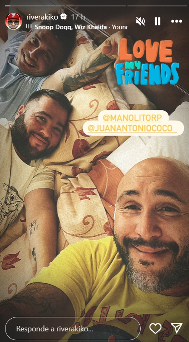 Kiko Rivera compartía una imagen en la cama mientras se ausentaba de la fiesta de su prima