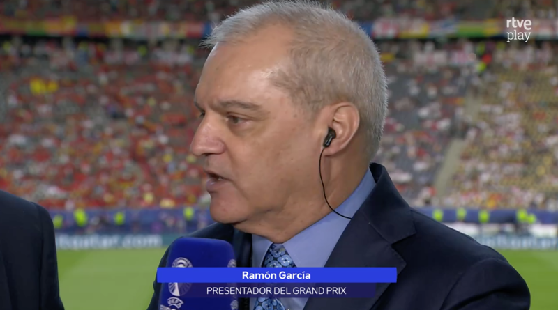 Ramón García en Berlín para ver la final de la Eurocopa