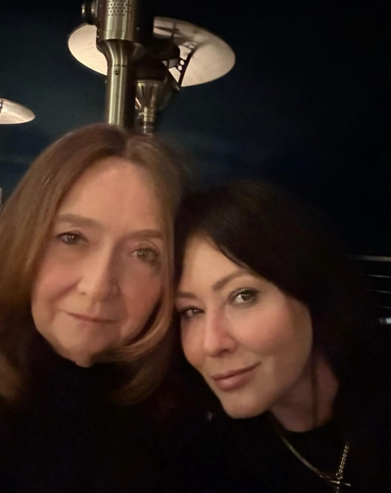 Shannen Doherty junto a su madre