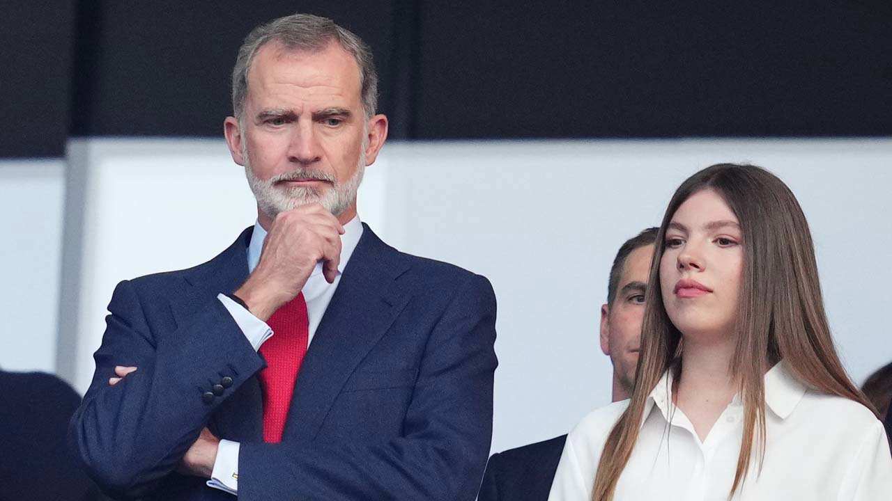 La Infanta Sofía en Berlín, justo antes de que la Selección Española ganara la Eurocopa