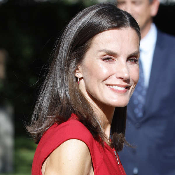 La Reina Letizia muy sonriente