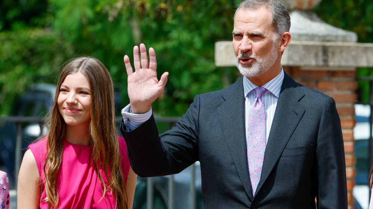 El Rey Felipe y la infanta Sofía, en una foto de archivo. 