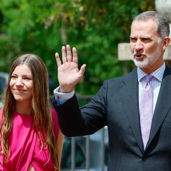 El Rey Felipe y la infanta Sofía, en una foto de archivo. 