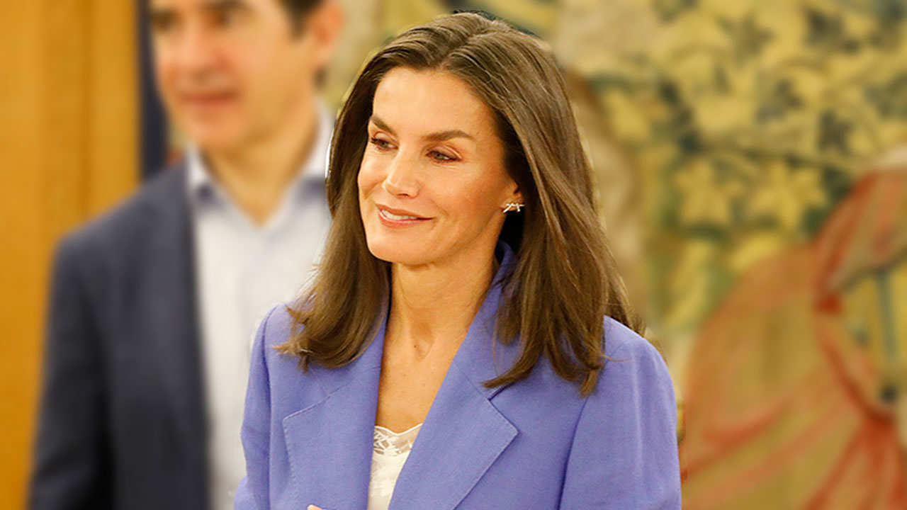 La Reina Letizia, en su reaparición.