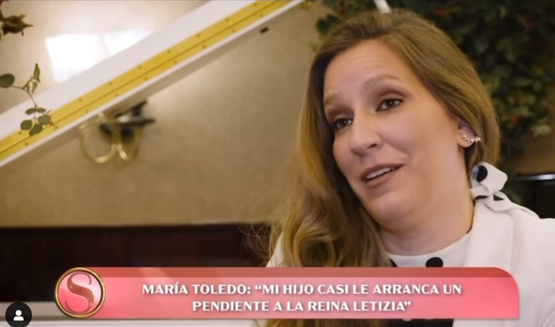 María toledo cuenta al anécdota de su hijo con la reina