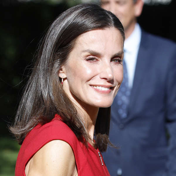 La Reina Letizia muy sonriente