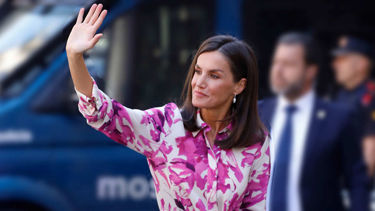 La Reina Letizia, en su reaparición.