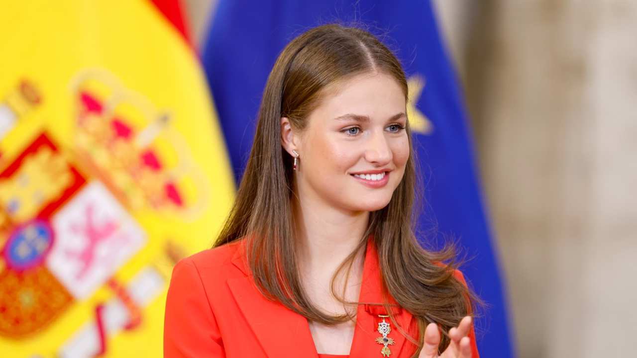 Leonor durante las celebraciones del X aniversario de la proclamación de Felipe VI