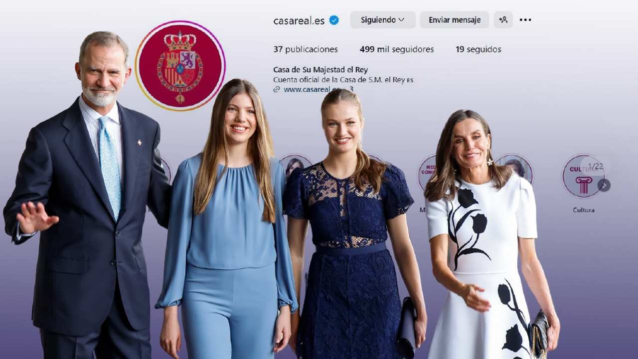 Perfil de Instagram de Casa Real con la familia real 