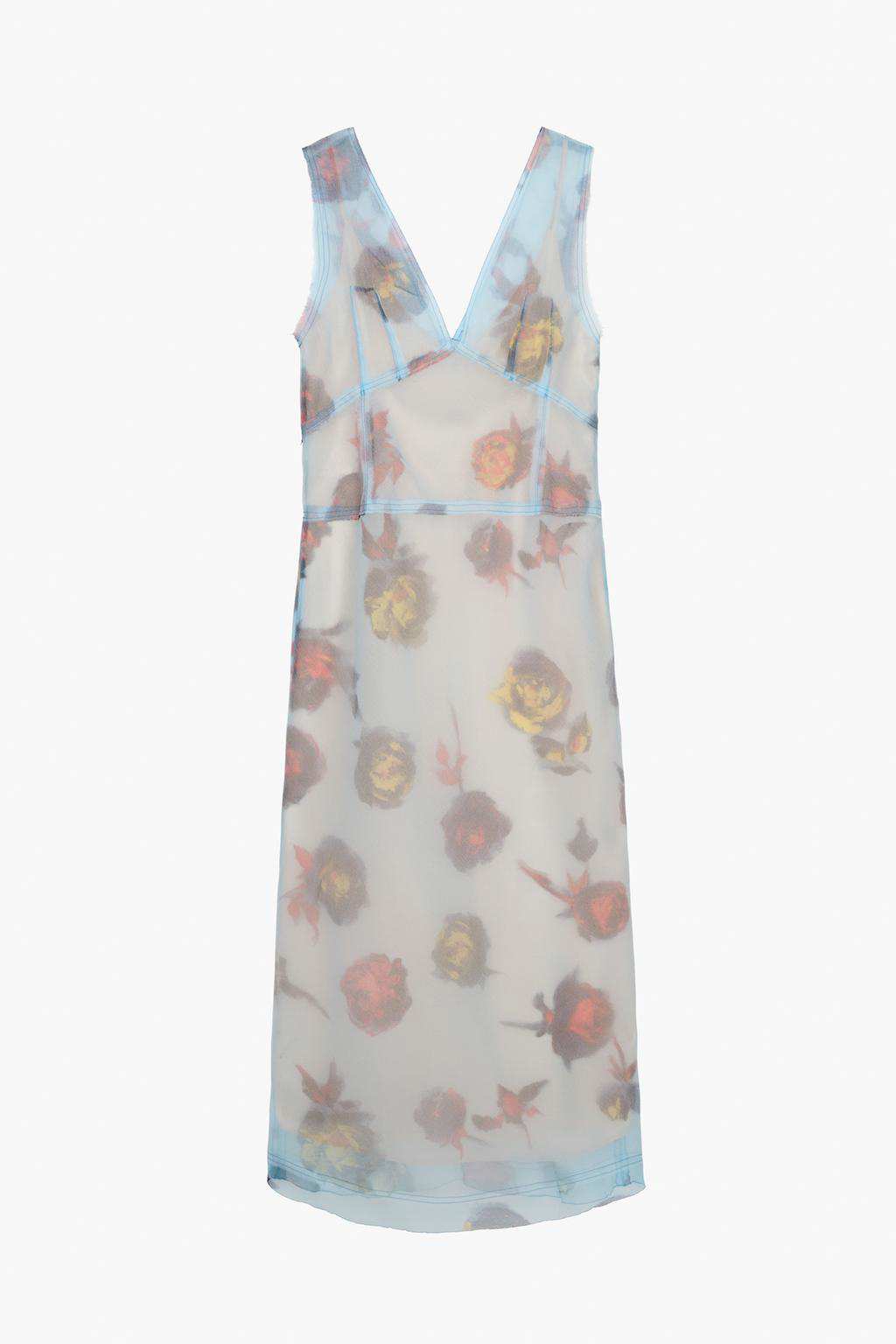 Vestido estampado combinado limited edition de Zara 39,99 euros