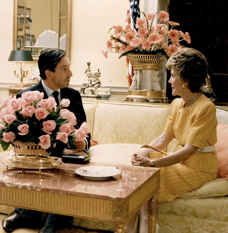 Miguel de Grecia junto a Nancy Reagan en una foto de arvicho 