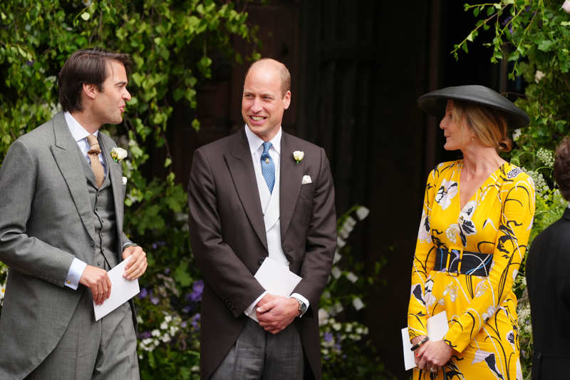 Guillermo y William en la boda de su amigo común, el duque de Westminster