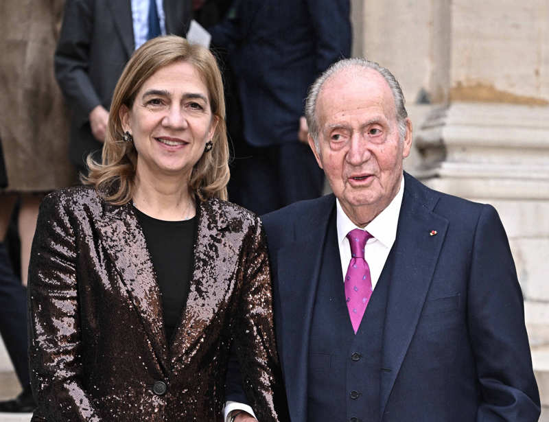 La infanta Cristina y Don Juan Carlos de Borbón, en una foto de archivo