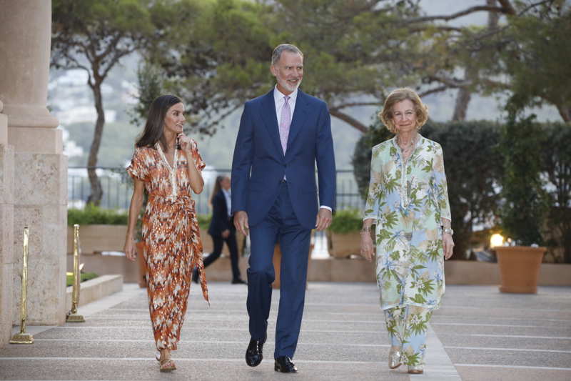 Reina Letizia, en la recepción de Marivent.