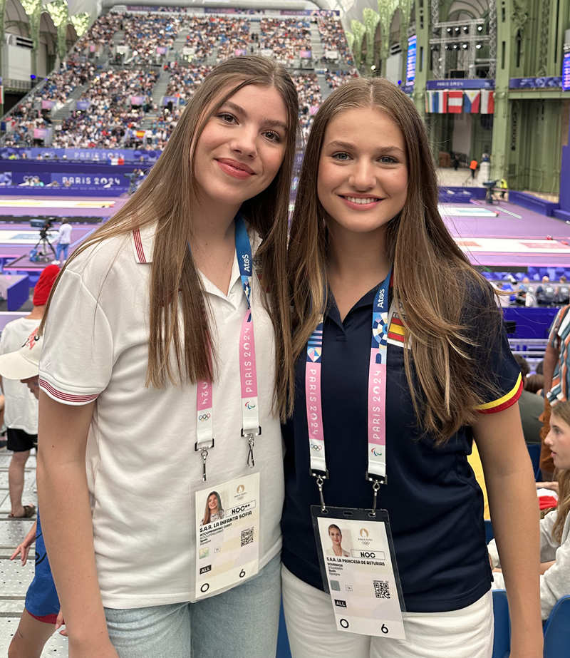 Leonor y Sofía, espectadoras de lujo en los Juegos Olímpicos de París 2024