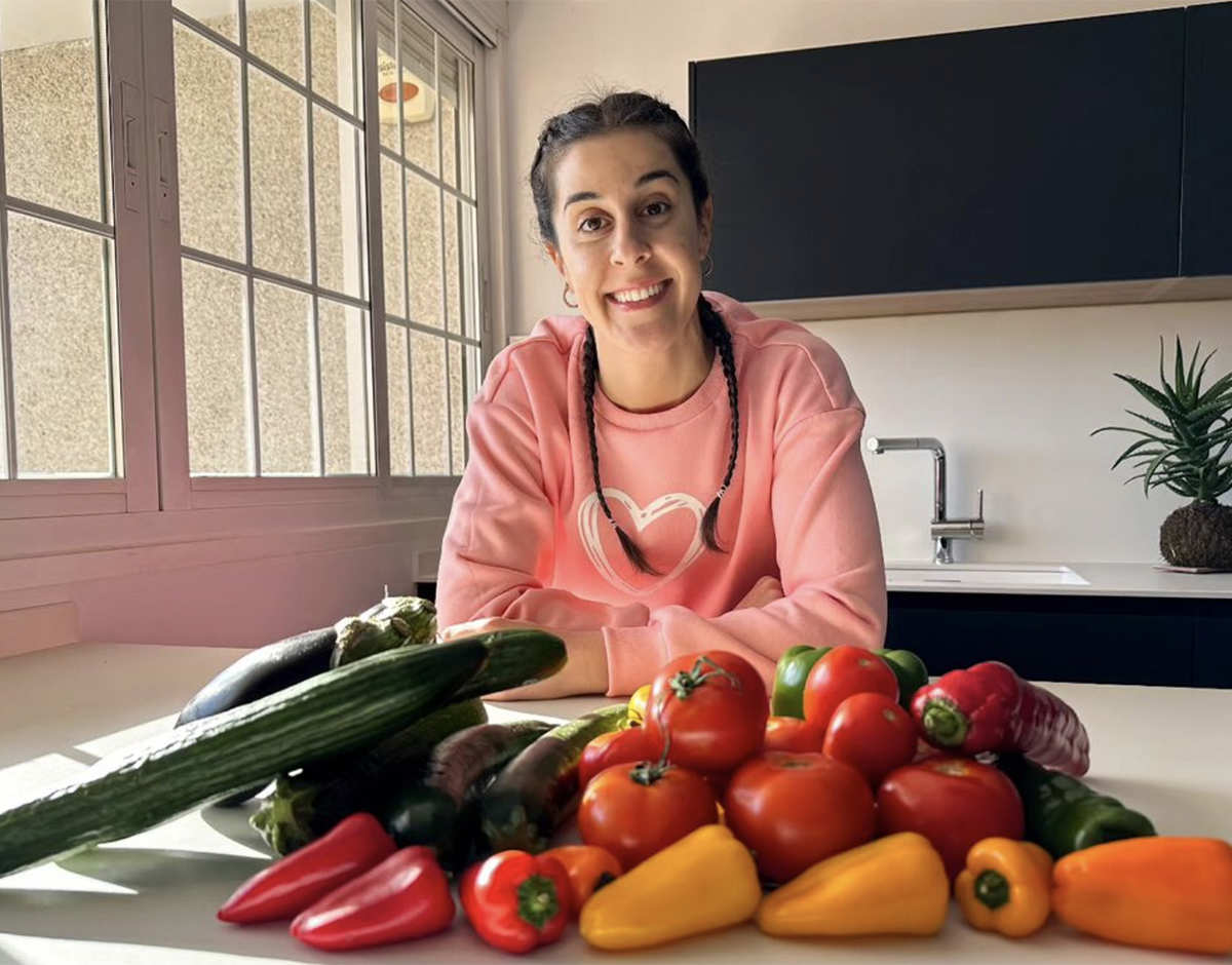 Carolina Marín en su cocina