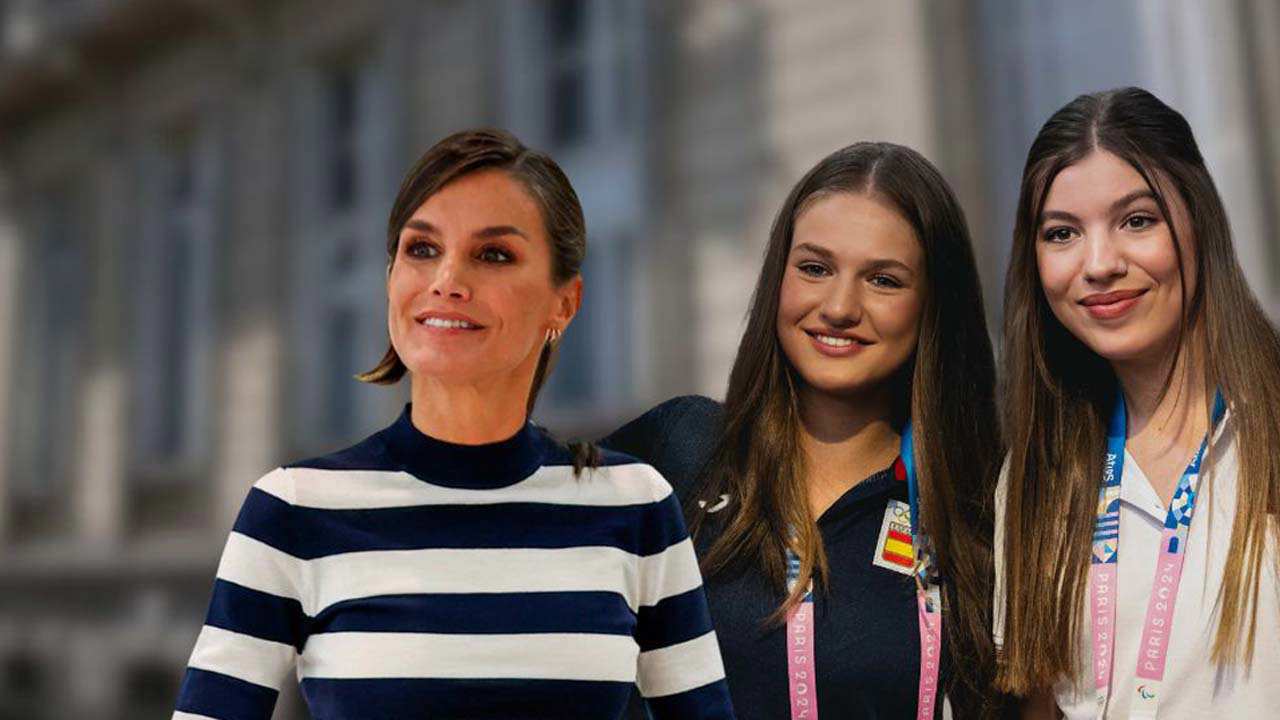 Letizia y sus hijas se reencuentran en París