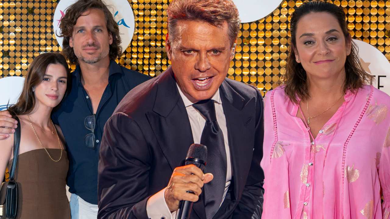 Luis Miguel en un montaje con Toñi Moreno y Feliciano López