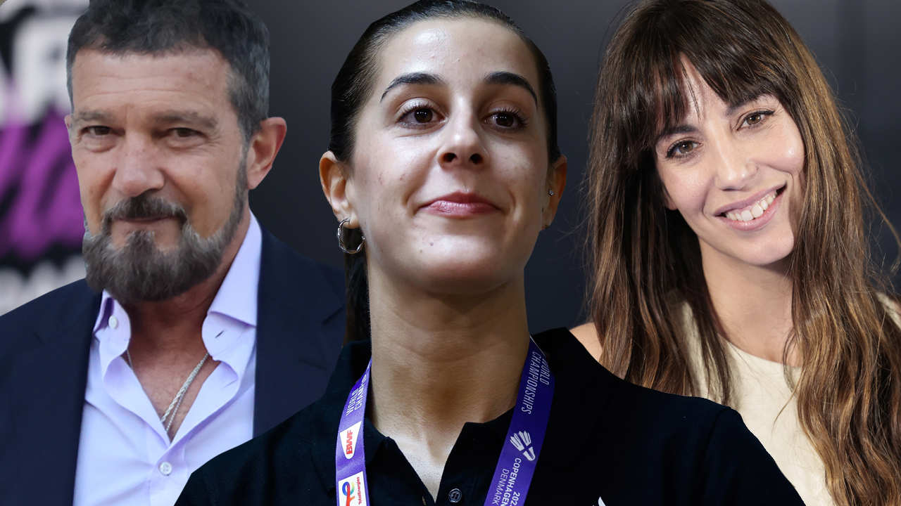 carolina marin, antonio banderas, almudena cid