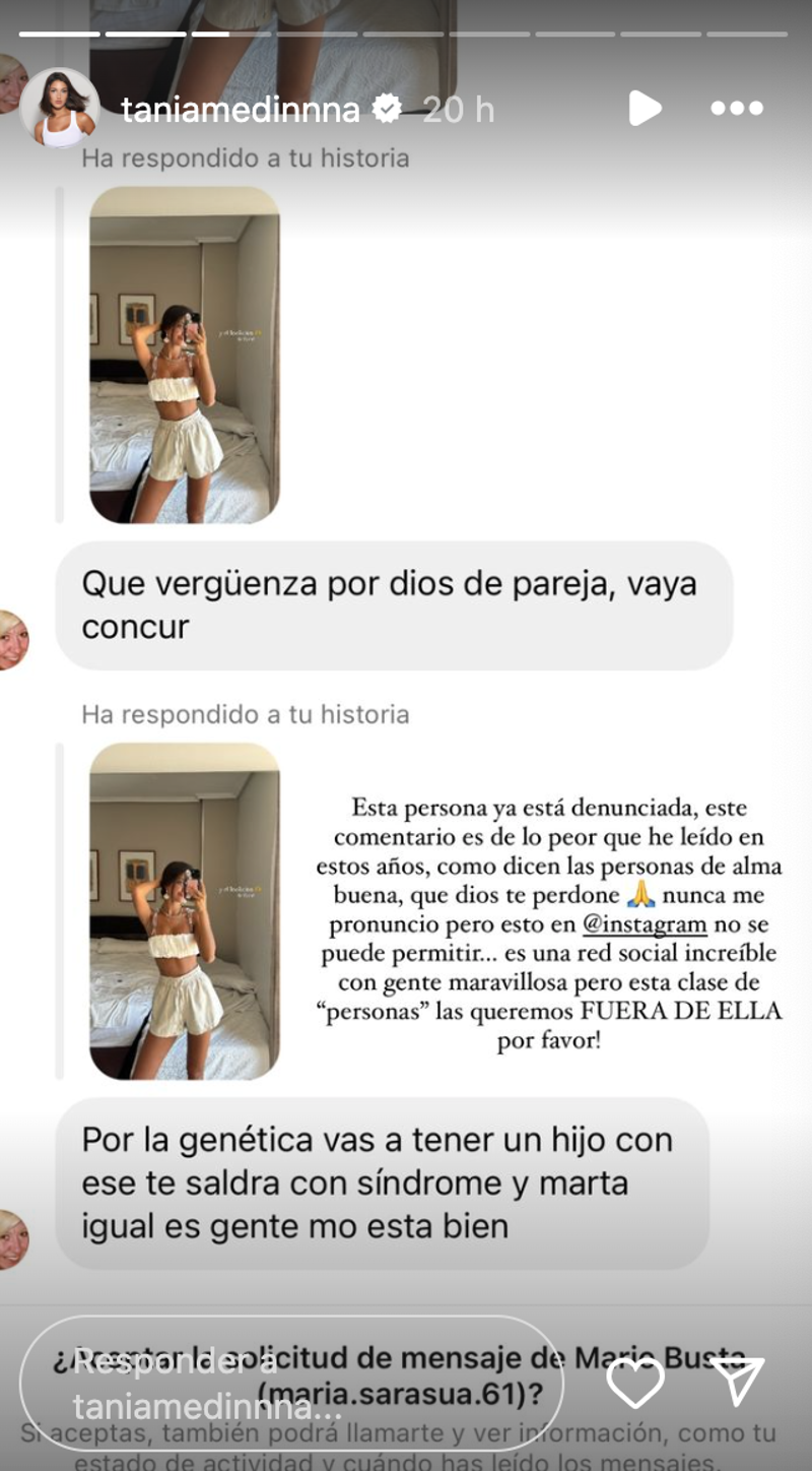 Los comentarios llenos de hate que recibe Tania Medina