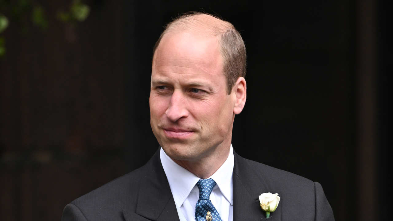 El príncipe Guillermo en la boda del duque de Westminster