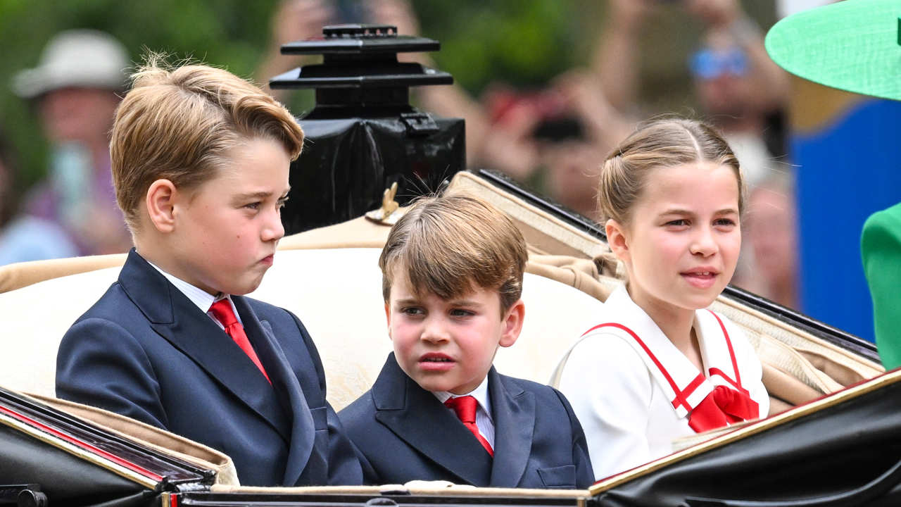 George, Louis y Charlotte, hijos de Guillermo y Catalina de Gales