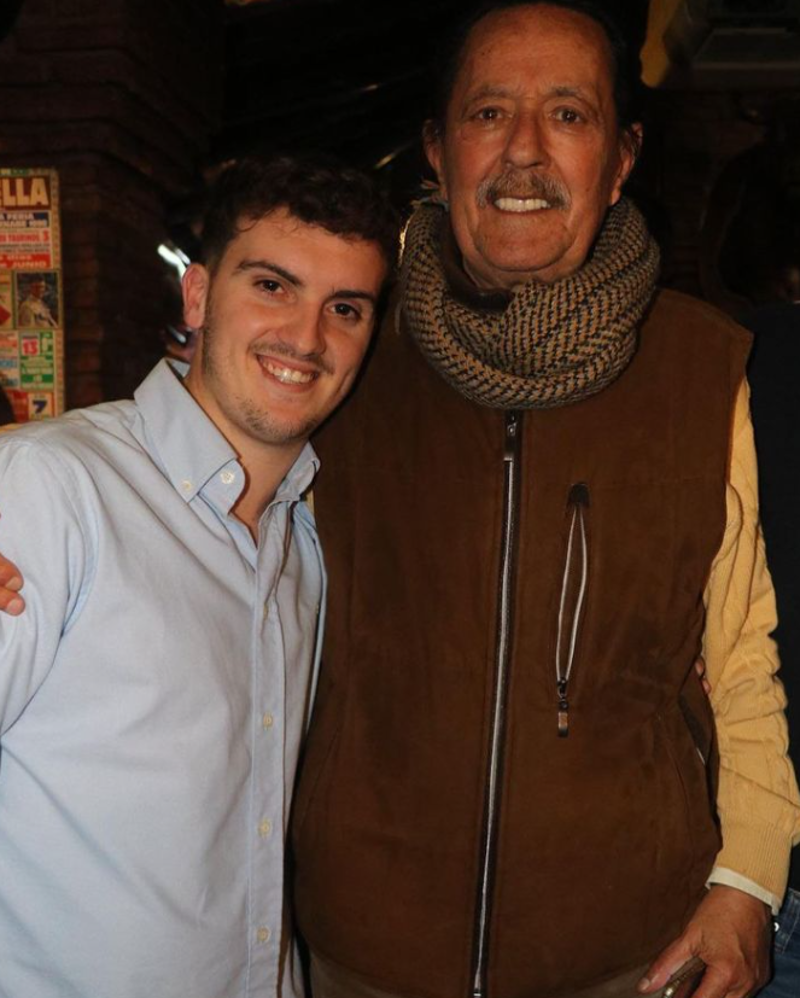 Julián Muñoz y su nieto, Fran Redondo. 