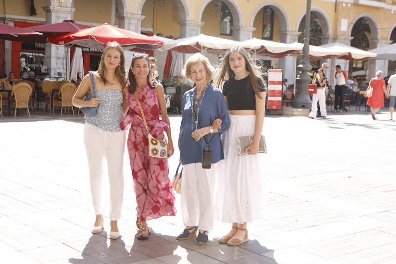 La familia real española, en Palma de Mallorca. 