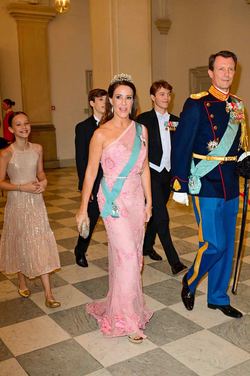 Joaquín y Marie de Dinamarca en el cumpleaños del Príncipe Christian