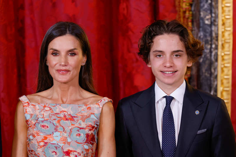 El príncipe Hashem y la reina Letizia