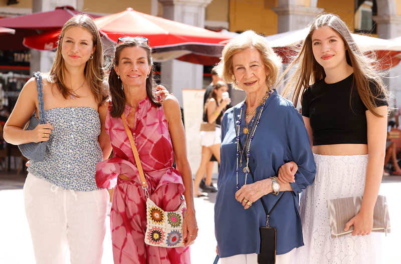 La Familia Real española en Mallorca.