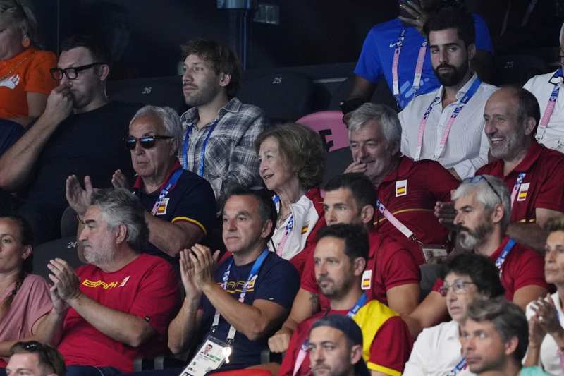 La Reina asiste a la final de waterpolo de los Juegos Olímpicos de París